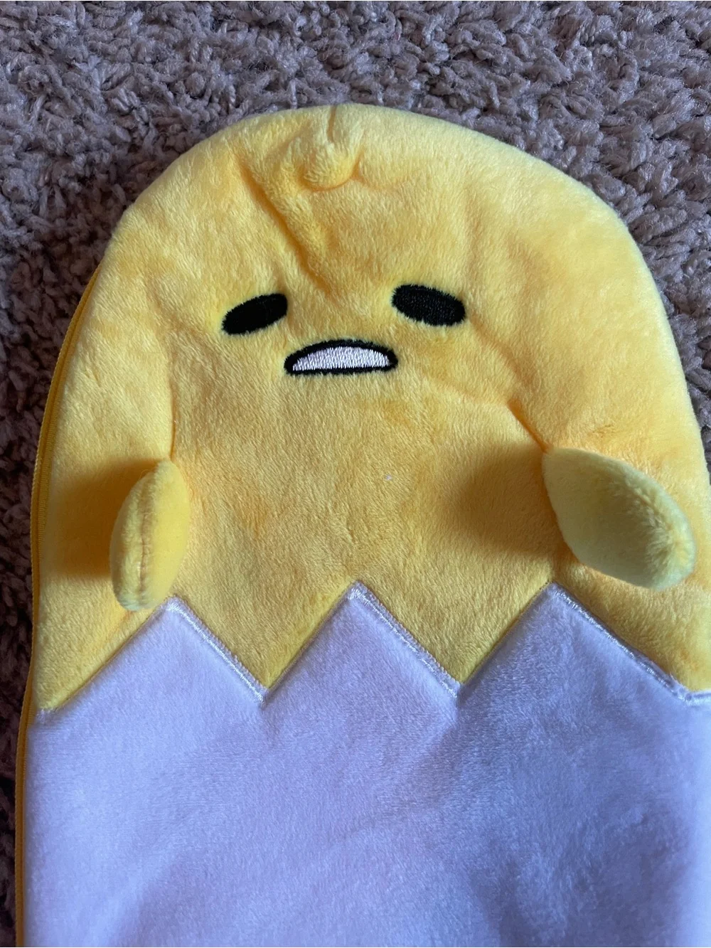 Gudetama Pencil Pouch - Yellow & White